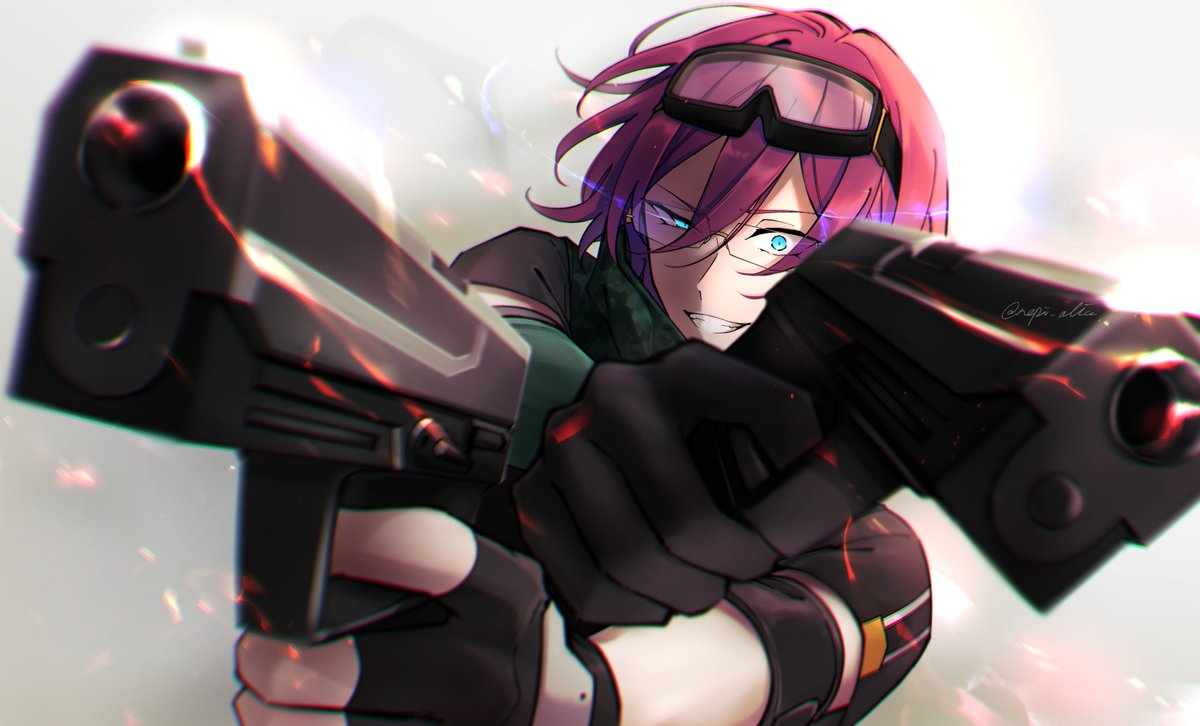 nepi_alice's tweet image. 前線の番犬×二挺拳銃