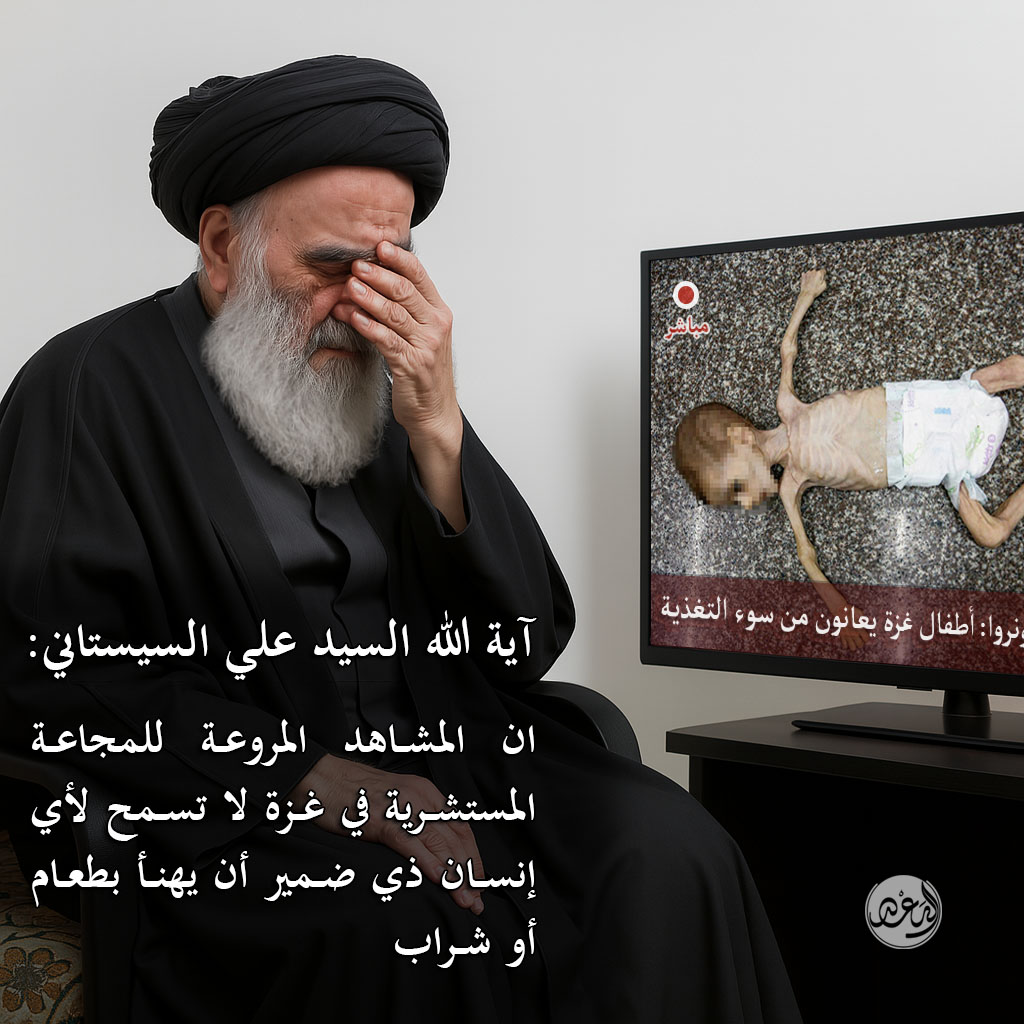 سماحة آية الله العظمى السيد علي #السيستاني:
المشاهد المروعة للمجاعة المستشرية في #غزة لا تسمح لأي إنسان ذي ضمير أن يهنأ بطعام أو شراب 💔

#غزة_تقتل_جوعاً #اليمن #غزه_تموت_جوعاً