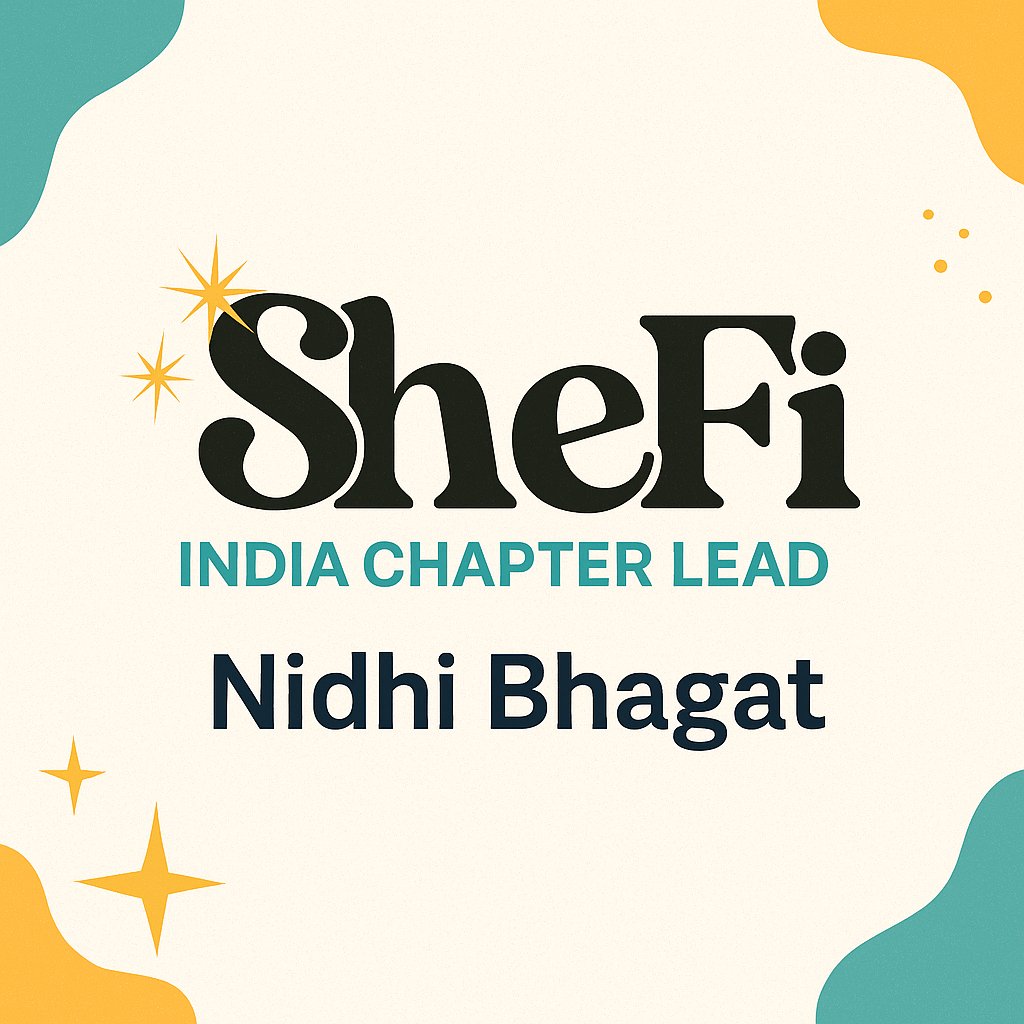 Riseque0112tech's tweet photo. Thrilled to share that after being a SheFi Scholar (Season 12), Iโve now joined SheFi as the India Chapter Lead๐ฎ๐ณ๐
#Web3 #DeFi #SheFi #BlockchainCommunity #blockchain #sheficommunity @ethereum https://t.co/yGSW9dS4Rx