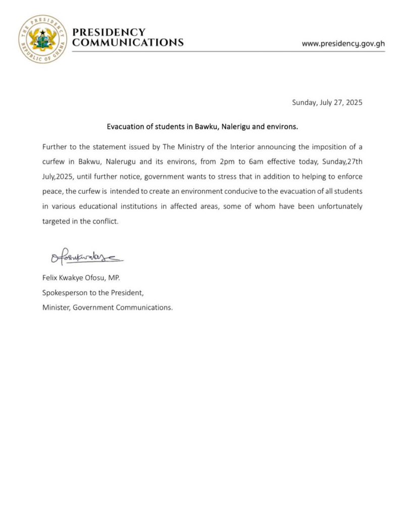 TG_DERY's tweet image. Efforts underway to evacuate students in Bawku,Nalerigu and environs.