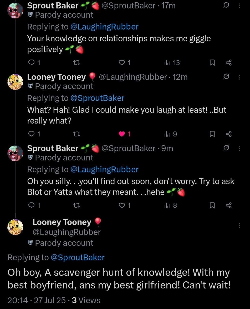 SproutBaker's tweet image. He&apos;s silly, I like him 🌱🍓