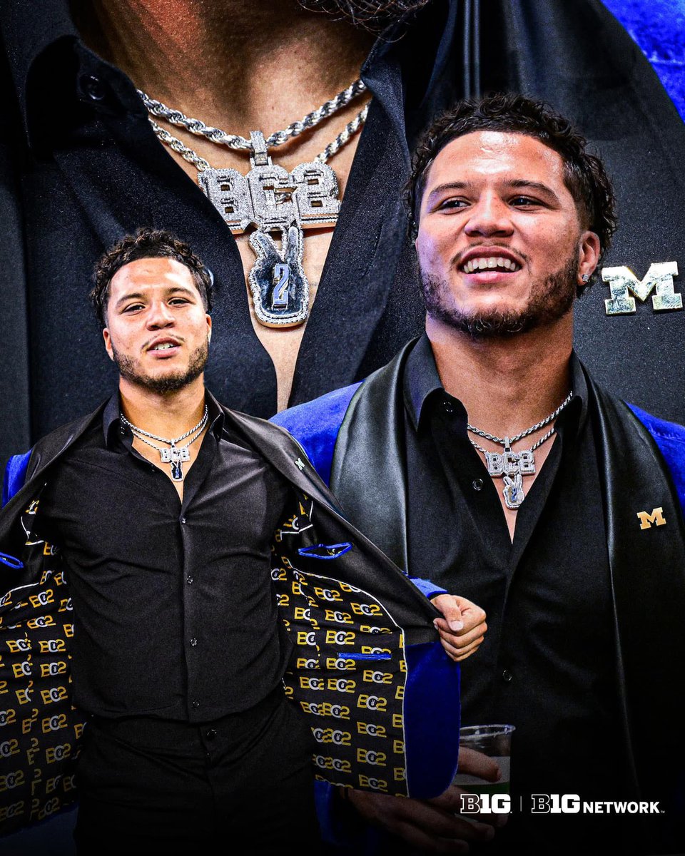 maizeandbluegal's tweet image. Throwback to when Blake Corum pulled up to Big10 Media Day before we went on to go undefeated and win it all!! This fit was 🔥🔥🔥!!!!!