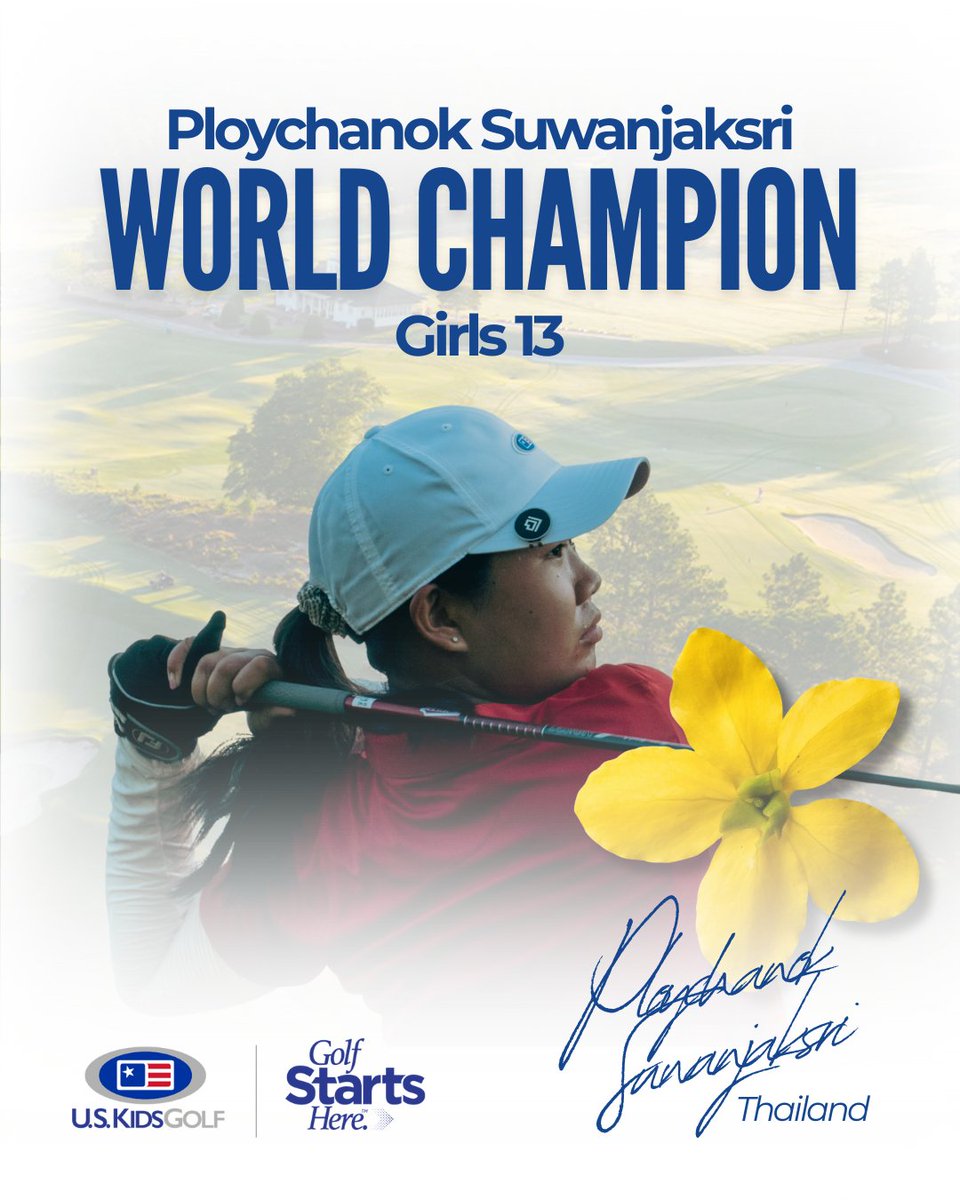 Ploychanok Suwanjakrsi of Thailand is our Girls 13 World Champion!