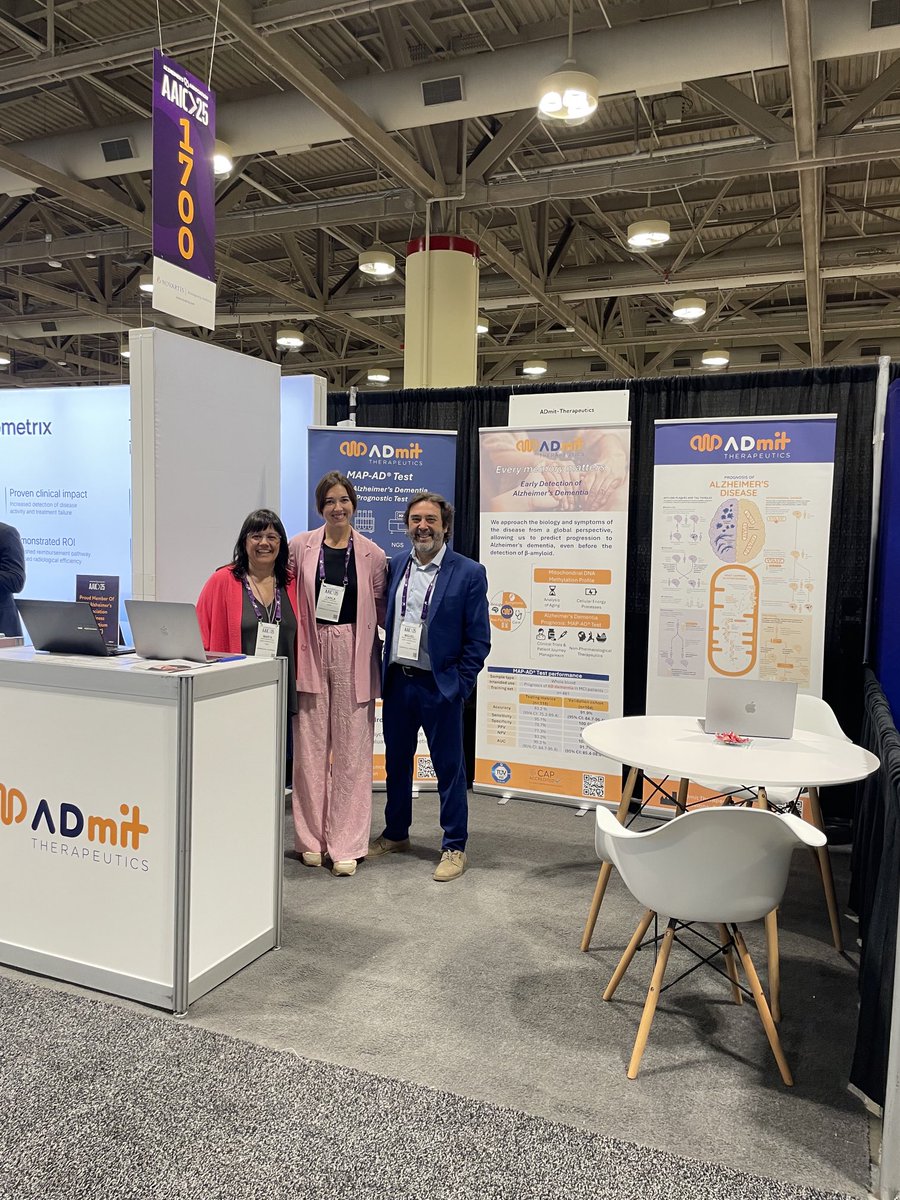 Visit us at Booth #1614 to learn about the MAP-AD Test! #AAIC25 ⁦#EUeic #HealthMoonshot #AlzMoonshot #HealthTransformers