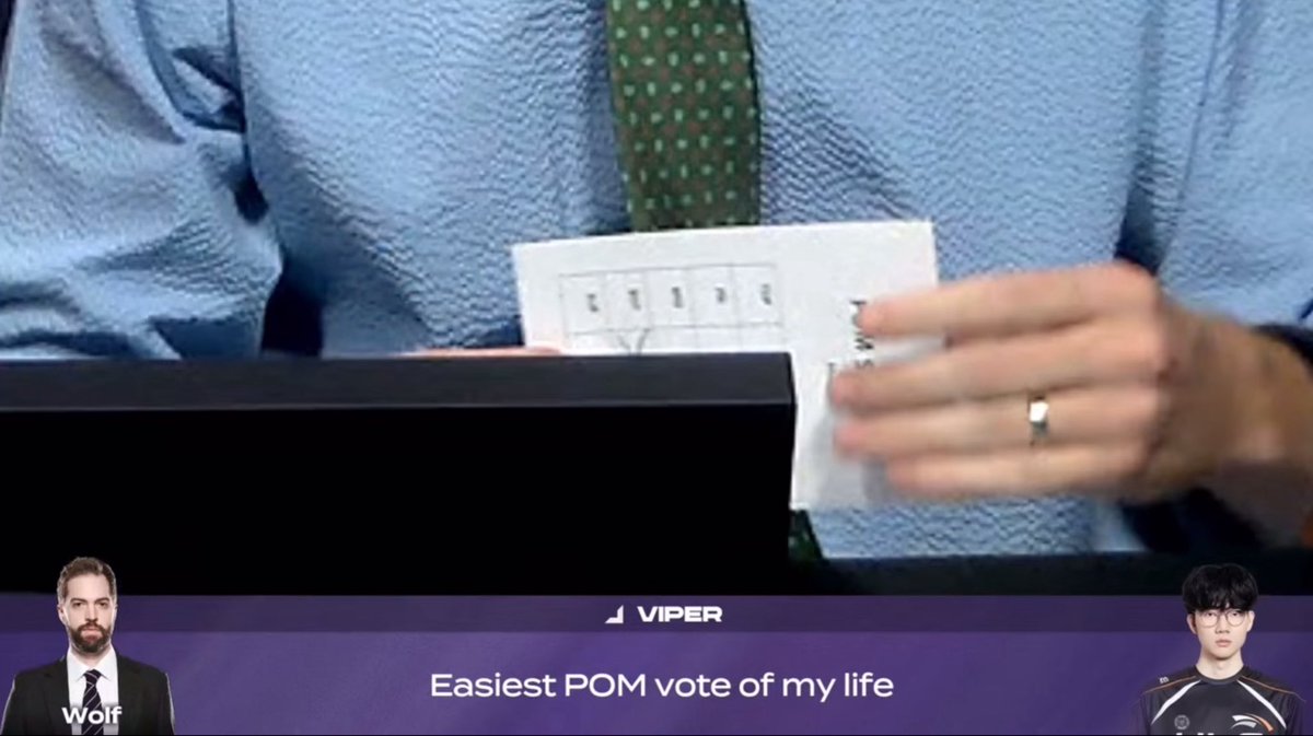 maybe_macy_'s tweet image. ：there really wasn&apos;t any argument… it was very obvious right? that lethality Varus was insane, and the Corki really took over
：this was just a “test if you were watching” sort of vote… if someone didn’t vote for Viper, emm… there&apos;s no level in which you could mess this up…