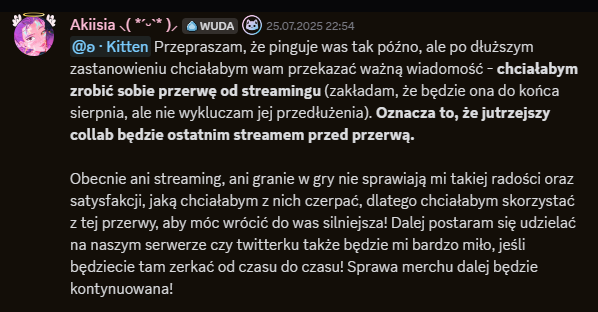 Akiirie's tweet image. Podsyłam informacje dla osób, które nie są na serwerku + do końca dnia można jeszcze wypełnić formularz merchu! 🫡