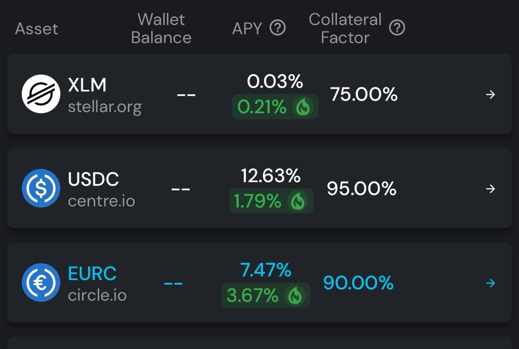 Emir (@stellaremir) on Twitter photo <a href="/0xMert_/">mert | helius.dev</a> pretty juicy rewards on <a href="/blend_capital/">blend.capital</a> on Stellar right now 👀 fully audited. you can find the reports in their docs.
if you wanna try it out, <a href="/Decaf_so/">Decaf ☕</a> lets you move USDC from Solana to Stellar (and vice versa) with zero fees <a href="/0xMert_/">mert | helius.dev</a> pretty juicy rewards on <a href="/blend_capital/">blend.capital</a> on Stellar right now 👀 fully audited. you can find the reports in their docs.
if you wanna try it out, <a href="/Decaf_so/">Decaf ☕</a> lets you move USDC from Solana to Stellar (and vice versa) with zero fees
