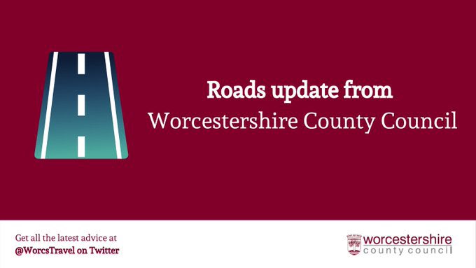 The A38 Worcester Rd between Copcut Elm (Droitwich) &amp; The Swan (Martin Hussingtree) is open following earlier closure.