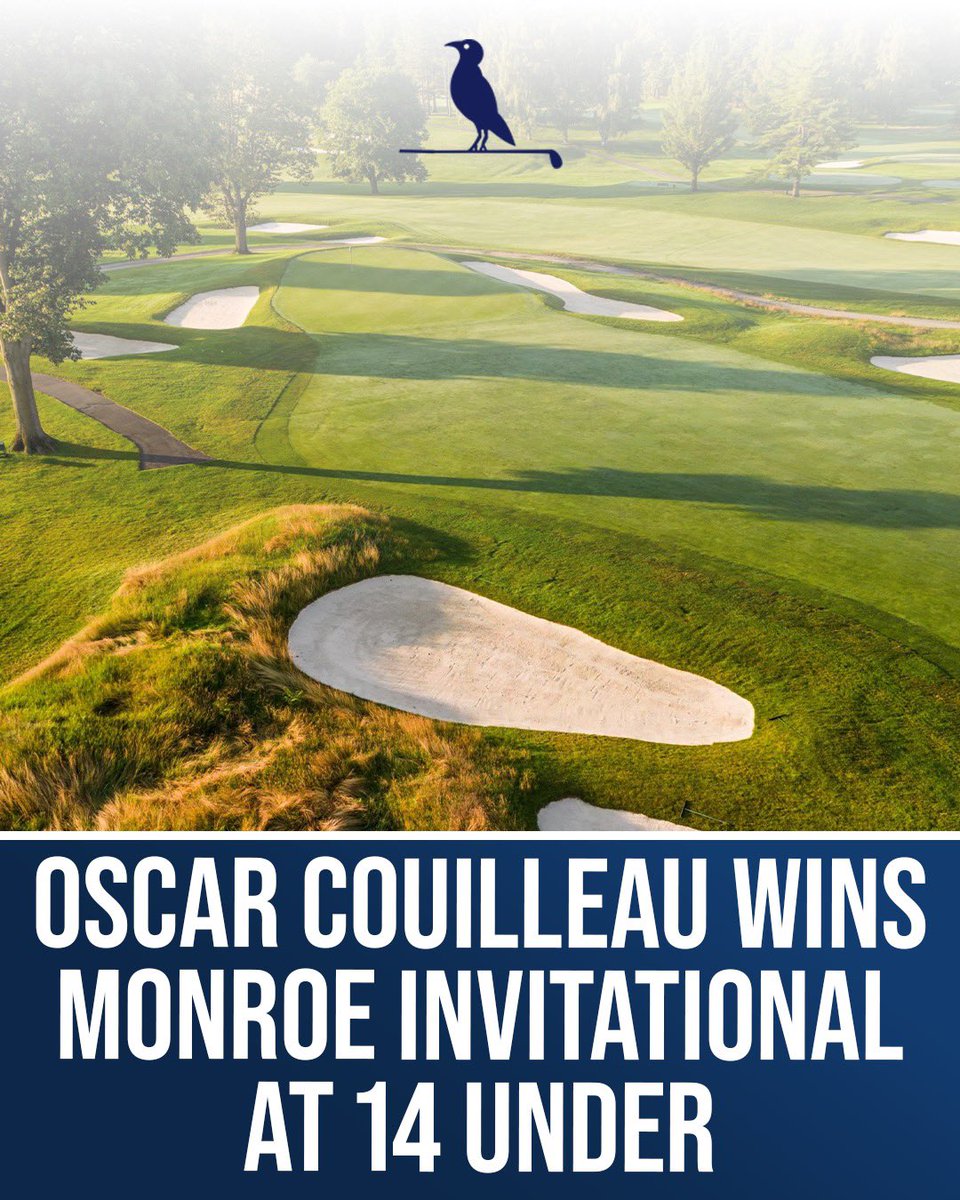 CGN_Plus's tweet image. Oscar Couilleau Wins Monroe Invitational at 14 Under
@TheMonroeInvite
Oscar Couilleau, an Arizona State University commit, captured the 2025 Monroe Invitational title with a four-round total of 266, finishing at 14 under par.
Link to article: cgnplus.com/articles/oscar……