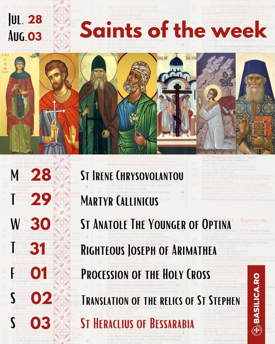 BasilicaNews's tweet image. Saints of the week 🗓️ July 28 - August 03, 2025 #thegoodtoknow