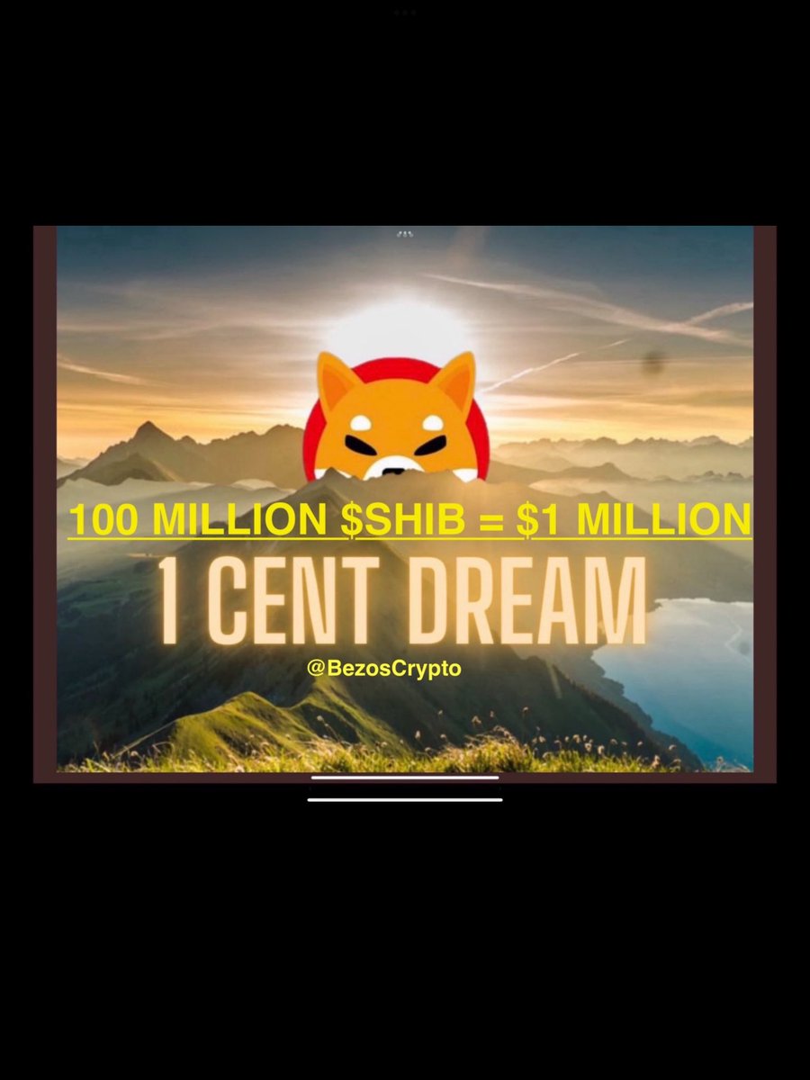 BezosCrypto's tweet image. $SHIB PUMP IT UP TO THE MOON & MARS‼️💪🚀💰🍀🙏
An Investment of $1,400
Could Buy 100 Million ShibaInu Today
When $SHIB Hits 1 Cent
It Could Fetch $1 Million
100 MILLION $SHIB 🟰💲1 MILLON U.S. DOLLAR 😱
#SHIBARIUM STARTS BURNING 🔥 SHIB
SHIBARMYSTRONG 💪
$AMC $NIO $LCID