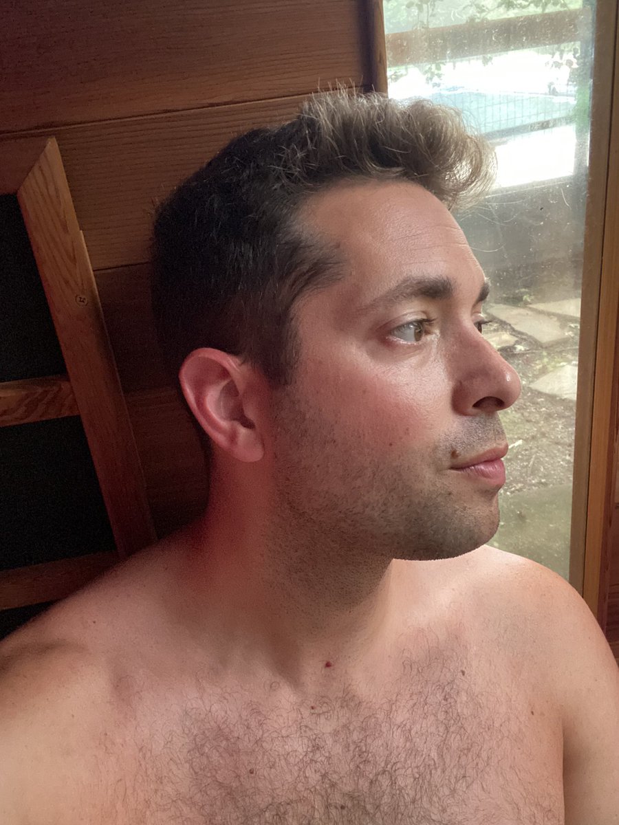 Aerocles's tweet image. Sweating in the sauna