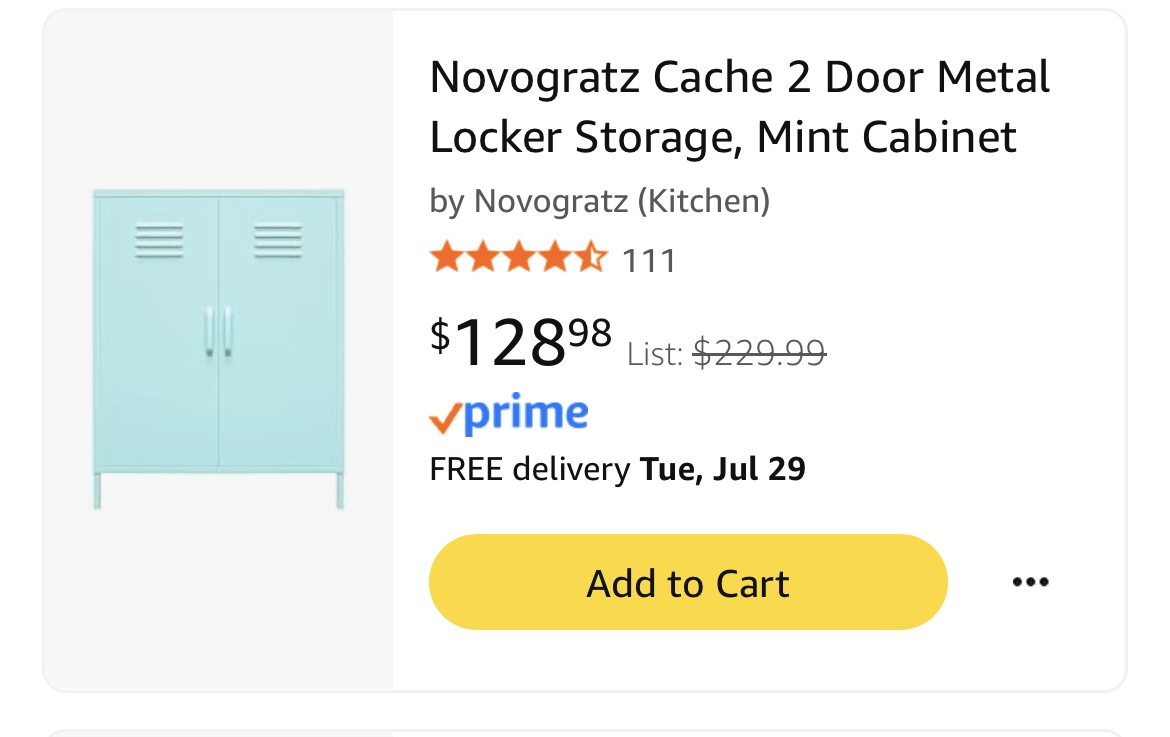 Cait_a12's tweet image. My dream item is on sale! It’s normally $230. This cabinet would help me organize student work and many other things! ✨✨
#clearthelist 
 amazon.com/hz/wishlist/ls…