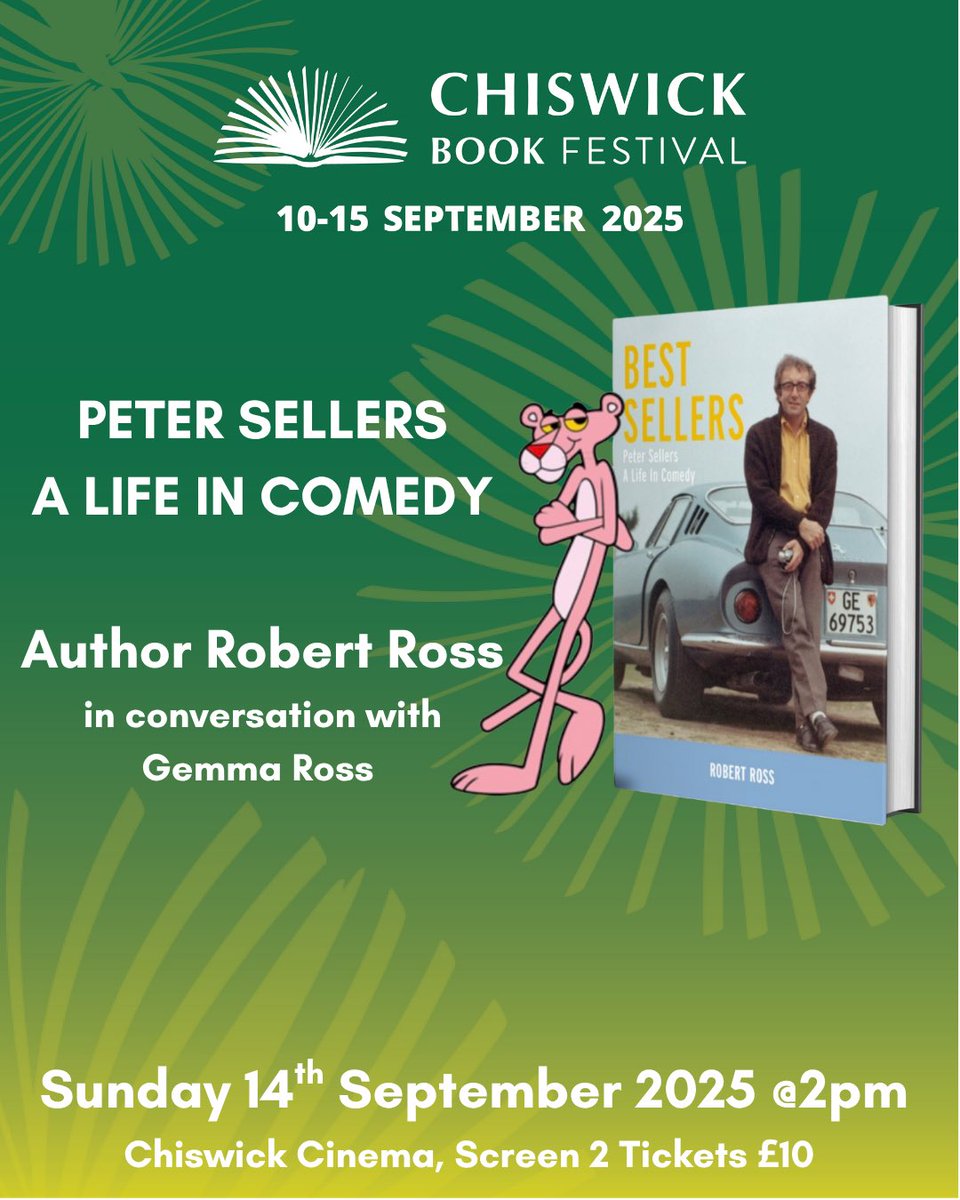 Great Northern Books (@gnbooksuk) on Twitter photo Very excited for our author <a href="/RobertWRossEsq/">Robert Ross</a> to be appearing <a href="/W4BookFest/">Chiswick Book Festival</a> this September.
Grab your tickets here: ticketsource.co.uk/chiswickbookfe…
#bookfestival2025 #petersellers #authorlife Very excited for our author <a href="/RobertWRossEsq/">Robert Ross</a> to be appearing <a href="/W4BookFest/">Chiswick Book Festival</a> this September.
Grab your tickets here: ticketsource.co.uk/chiswickbookfe…
#bookfestival2025 #petersellers #authorlife