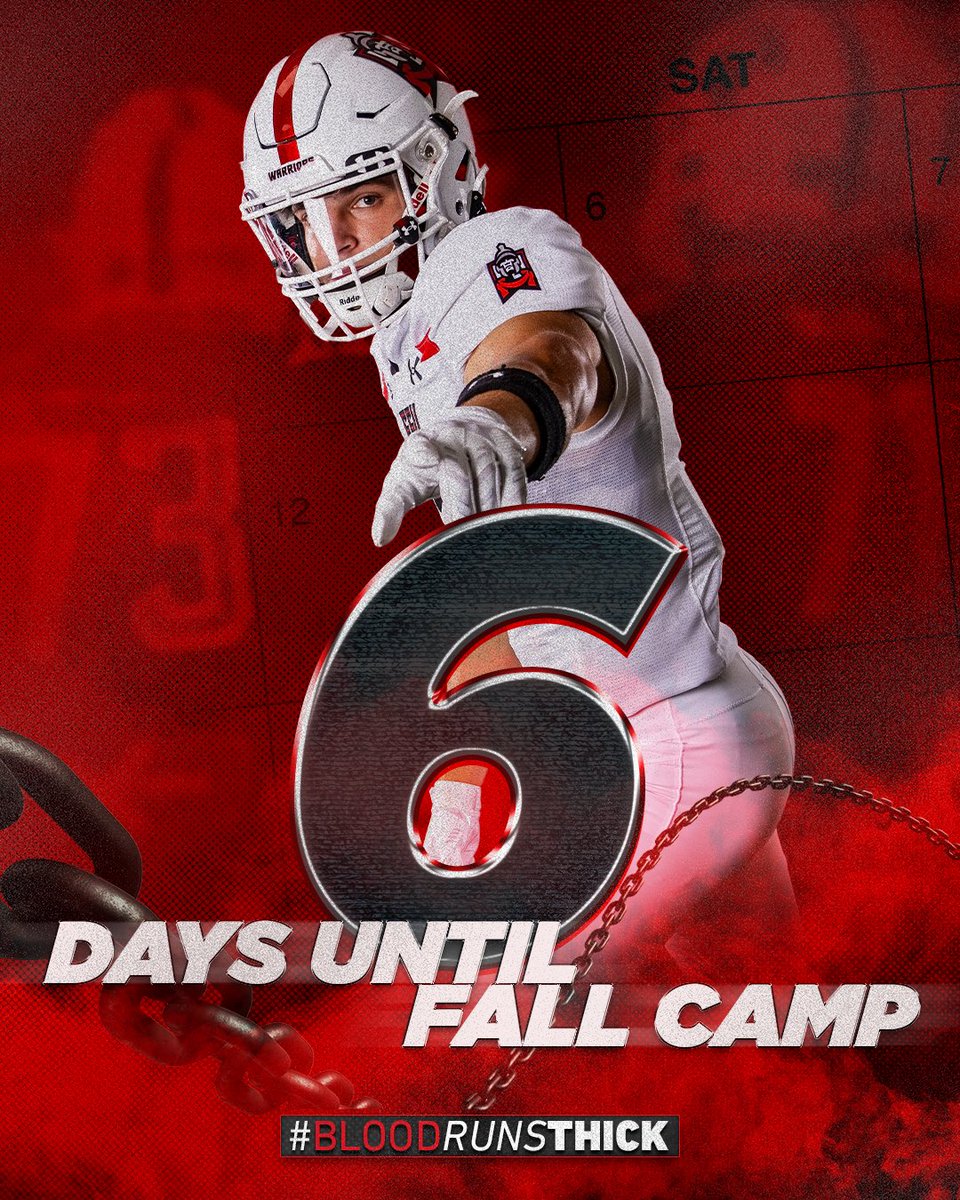 ESU_Football's tweet image. 6 days…
This is where preparation meets purpose.
Let’s finish the countdown strong. 🔒💥
🅳🆁🅸🆅🅴ɴ2️⃣5️⃣
#6 #CountdownToCamp #WhereWarriorsBelong #BLOOD𝘙𝘜𝘕𝘚𝐓𝐇𝐈𝐂𝐊💯