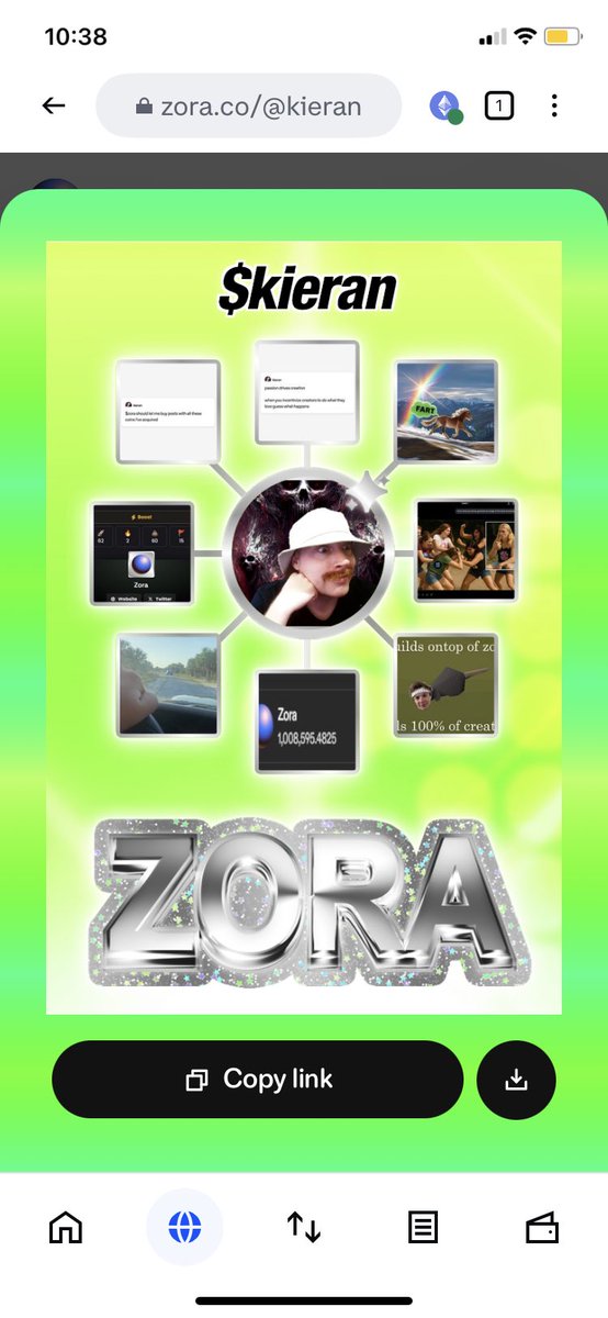 KieranOnBase's tweet image. Joined the party

zora.co/@kieran