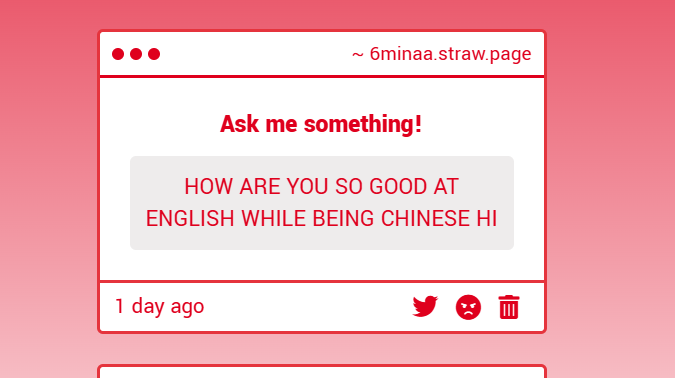 6minaaaa's tweet image. hiii its really not that good when my CHINESE SUCKS EXTREME ASS😂😂