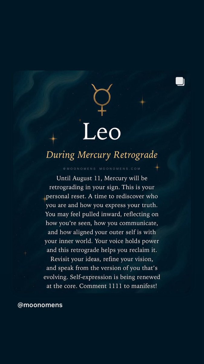 ScorpioLisaM's tweet image. Shared from MoonOmens. #Leo #astrology #MercuryRetrograde
