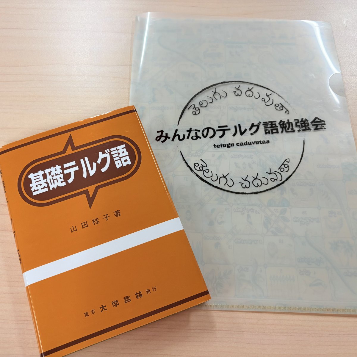 Chihhi_E's tweet image. テルグ語勉強会チャール組修了!
…というか“なんとか表面をなぞり終えた”😇
動詞の変化どころか読字もまだまだ覚束ない。分からないことばかりで頭がこんがらがってるのにこんなに楽しいのは、文化背景や雑学を交えて温かく教えてくれる山田先生のおかげ🥲 今回もありがとうございました🙏✨✨