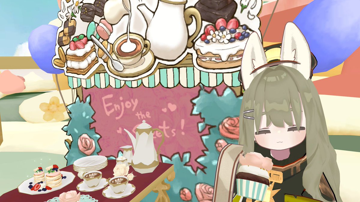 siosiorrr's tweet image. 滑り込みでVketに遊びに行ってきました！
やっぱりVRCは楽しいლ(╹◡╹ლ)