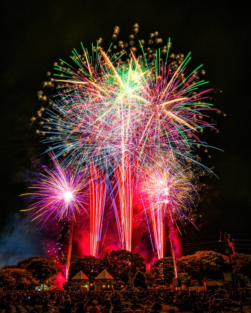 taitan21's tweet image. 富士まつりのフィナーレを飾る花火大会の風景です！