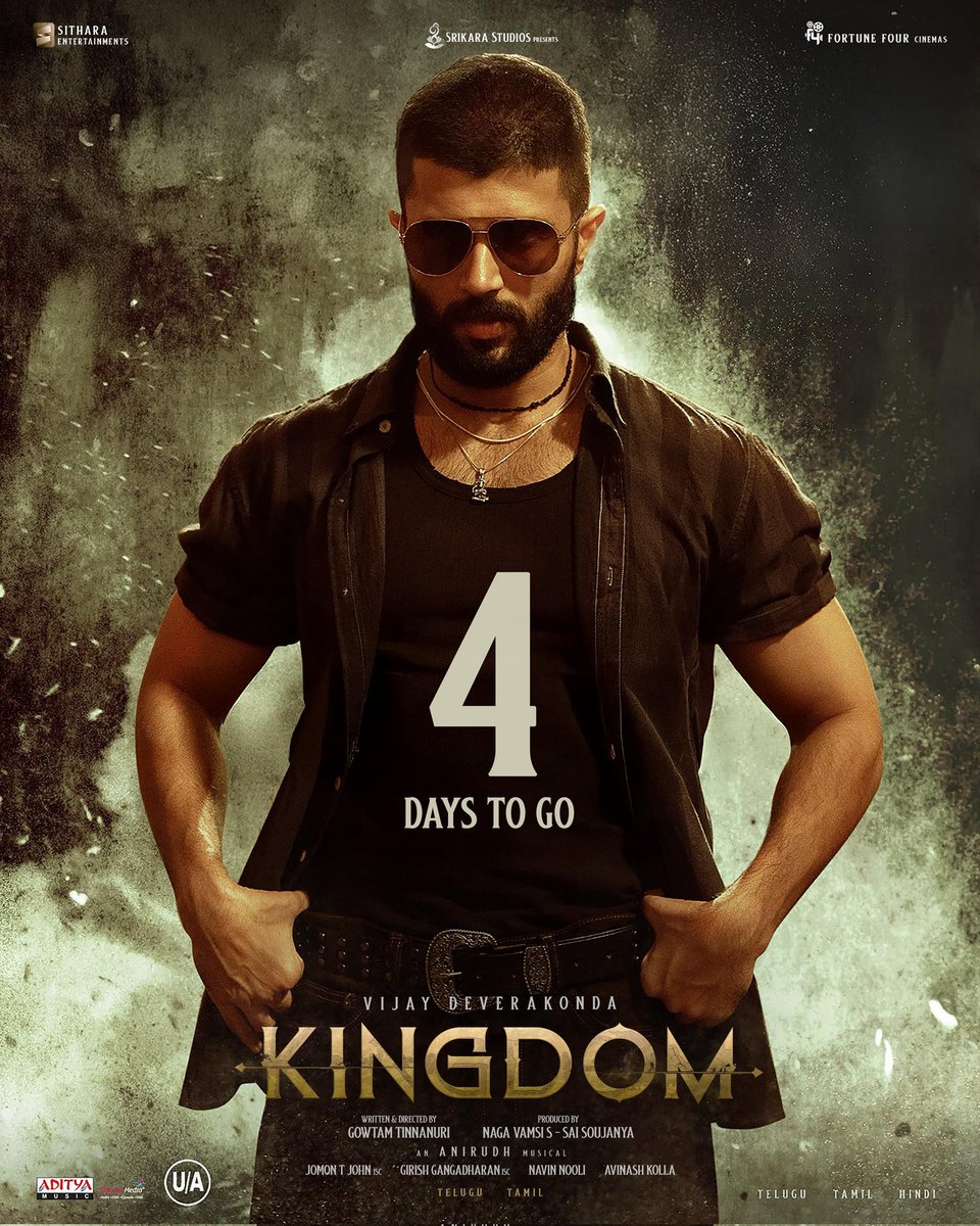 iamrajesh_pov's tweet image. #KingDom In Theatres From July 31st...
High Octane Action Entertainer...
4 Days To Go...