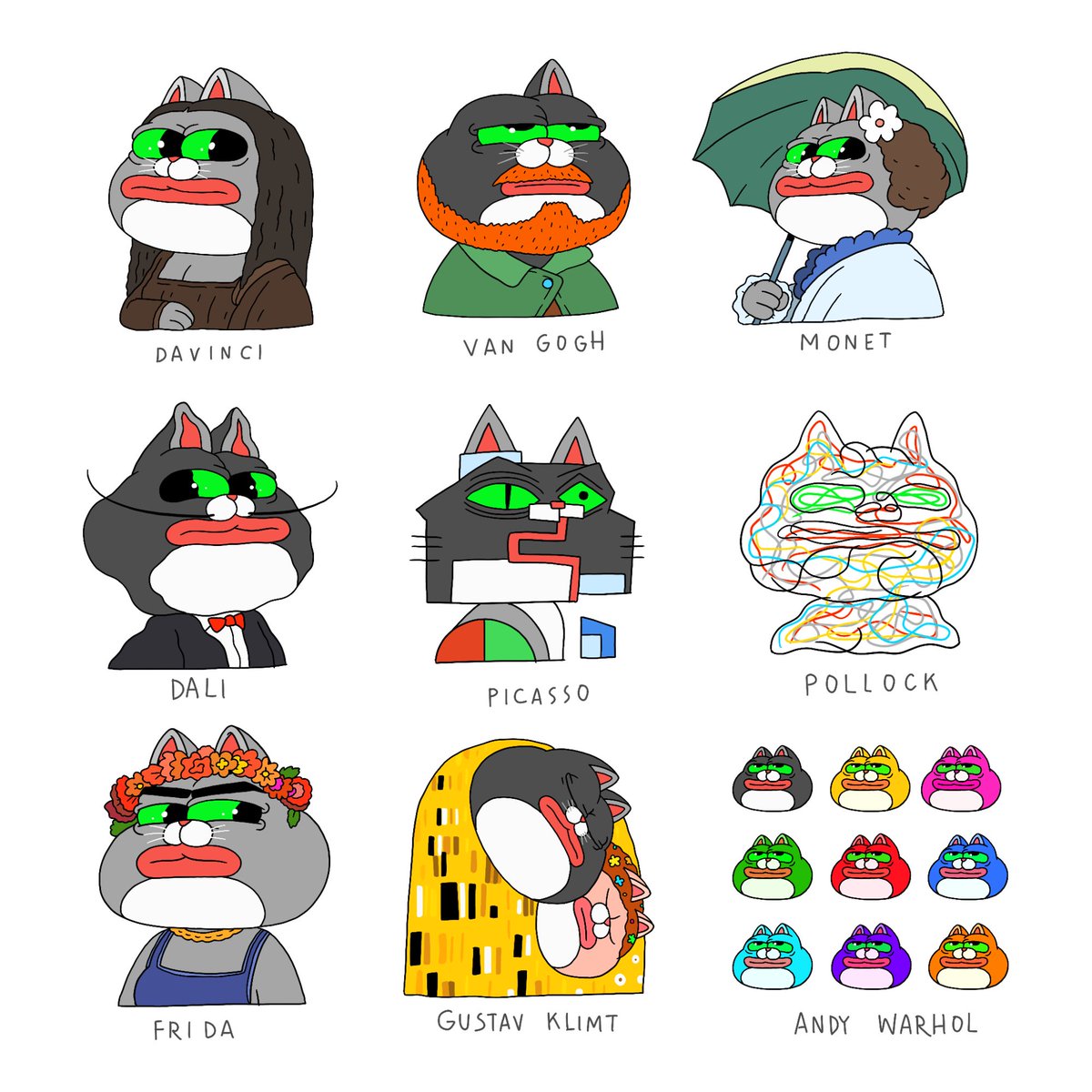 para__kingdom's tweet image. Artists #pepecat #solana #art #painting