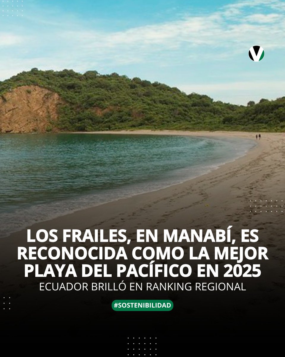 🏖️ La playa Los Frailes, ubicada en el Parque Nacional Machalilla, en Manabí, destacó a nivel internacional por su excelente estado de conservación, su calidad paisajística y su riqueza biológica marina. Vea el ranking completo ▶️ v.vistazo.com/4o8NVru