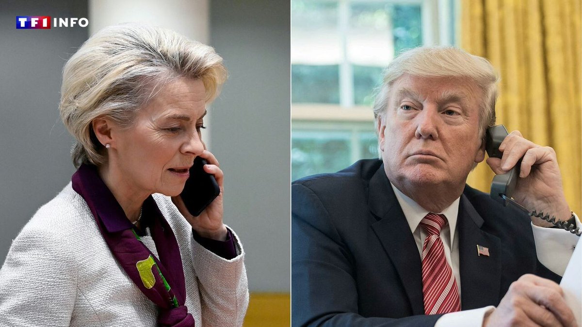 LCI's tweet image. Droits de douane : rencontre de la dernière chance entre Trump et Von der Leyen en Écosse
➡️ l.tf1info.fr/UJg