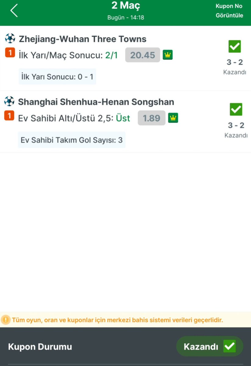 ✅ Pazar günü 1
✅Sabah ve öğle seansı 
Tek  2/1'i içerde 

Devam ediyoruz
Pazar yeni başlıyor ✌️

#HighStakesinplay
#Simplepleasures 
#tipstersunday