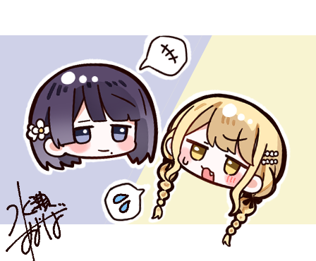 h77kobato's tweet image. サクカ用に描いたリー清とことみすのちびきゃら！
可愛く描けたから見てほしい～！