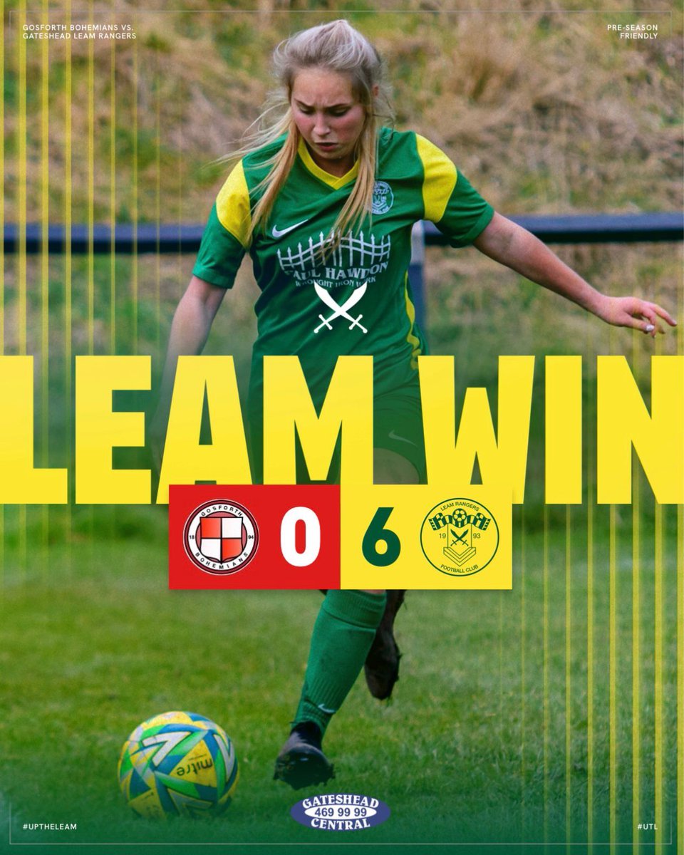 LeamWomen's tweet image. Full Time Gosforth Bohemians 0 Leam 6

Another 90 in the tank 

⚽️ Daisy Stewart
⚽️ Nicole Maxwell
⚽️⚽️⚽️ Scarlett Smith
⚽️ Katie Cuthbertson 

📸 Kelvin Shell 🤠 | #UpTheLeam #UTL 🔰