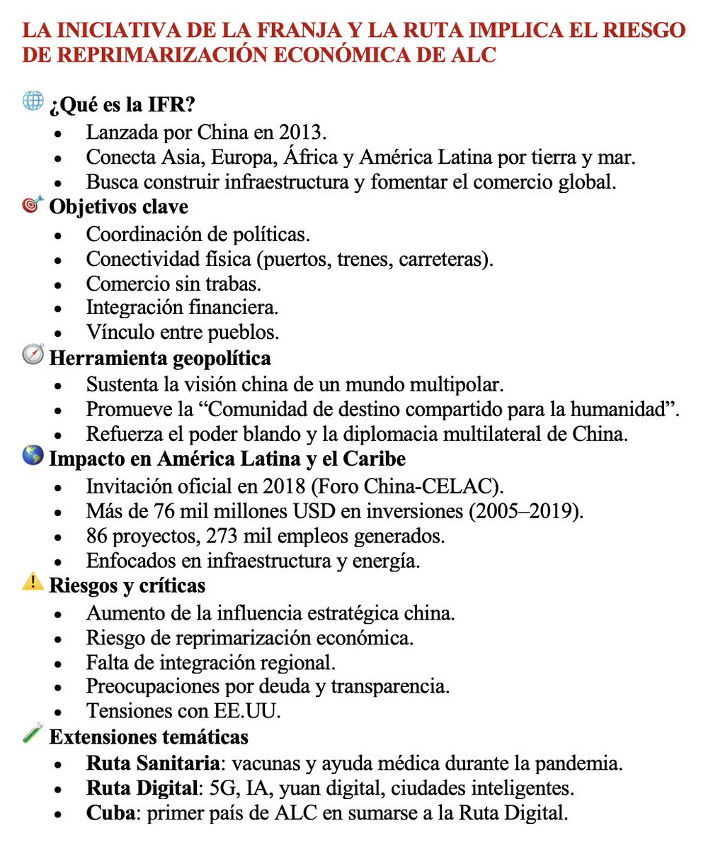 luisesperanto's tweet image. LA FRANJA Y LA RUTA IMPLICA EL RIESGO DE REPRIMARIZACIÓN ECONÓMICA DE ALC
Merino, Gabriel Esteban, Lourdes Regueiro Bello, y Wagner Tadeu Iglecias, coords. 2022. China y el nuevo mapa del poder mundial: Una perspectiva desde América Latina. BsAs CLACSO.
clacso.org/wp-content/upl…