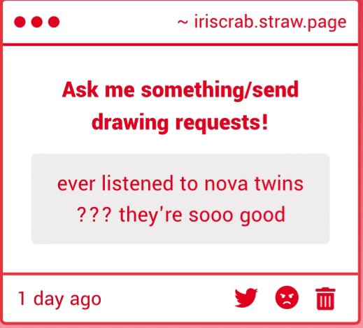 Iriscrab's tweet image. Ohhhh I don’t think so I might have to look though 🤔