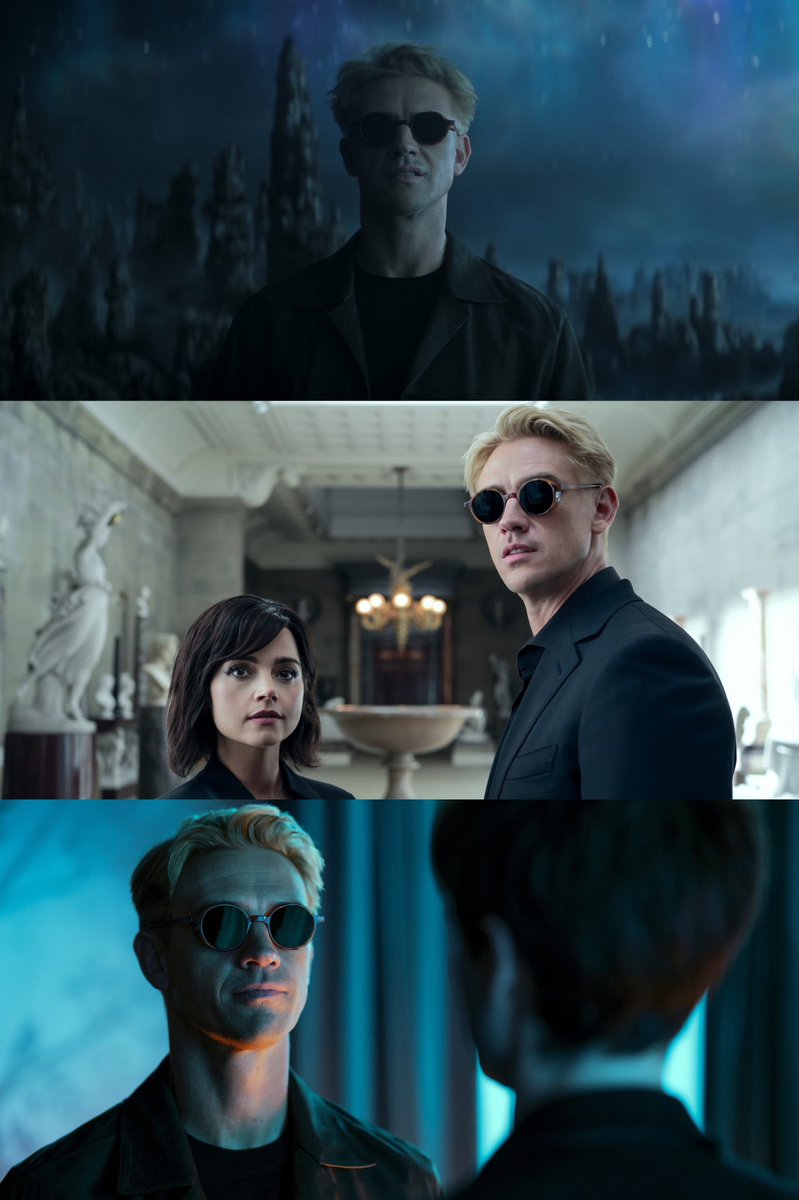 theboydarchives's tweet image. promotional photos of boyd as the corinthian in the sandman season 2 volume 2 ⊹₊⟡⋆