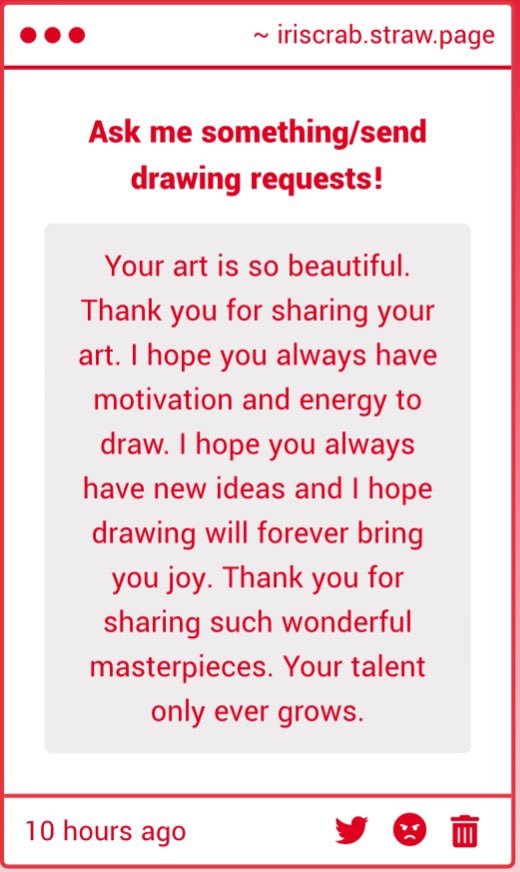 Iriscrab's tweet image. This is genuinely so sweet I’m so sorry I’m so late to respond to this but thank you so much ❤️‍🩹❤️‍🩹❤️‍🩹