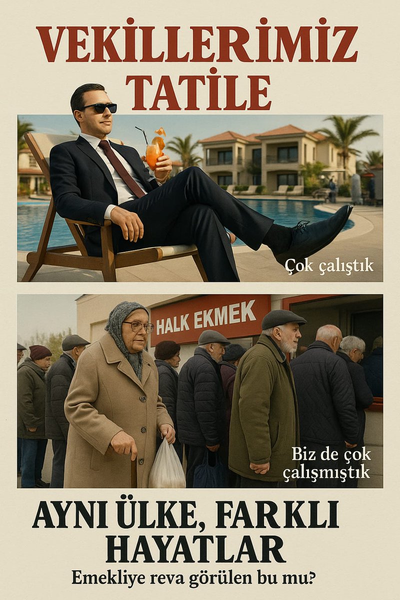 Necla Elkap (@elkap_necla) on Twitter photo <a href="/Deniz_ufukk/">Birsen Emekli Memur</a> <a href="/ArzuTerzi10/">Arzu Terzi</a> EKONOMİK KRİZ VAR ENFLASYON DÜŞMÜYOR HİPERENFLASYON VAR GEÇİM ZORLAŞTI KİRALAR UÇTU TENCERE KAYNAMİYOR PİYASALAR YANGIN YERİ ÜLKEM YANGIN YERI AMA VEKILLER TATILDE MAALESEF.. #EmekliMemur #MemurEmeklisineAdalet <a href="/Akparti/">AK Parti</a> <a href="/MHP_Bilgi/">MHP</a> <a href="/herkesicinCHP/">CHP 🇹🇷</a> <a href="/iyiparti/">İYİ Parti</a> <a href="/rprefahpartisi/">Yeniden Refah Partisi</a> <a href="/Deniz_ufukk/">Birsen Emekli Memur</a> <a href="/ArzuTerzi10/">Arzu Terzi</a> EKONOMİK KRİZ VAR ENFLASYON DÜŞMÜYOR HİPERENFLASYON VAR GEÇİM ZORLAŞTI KİRALAR UÇTU TENCERE KAYNAMİYOR PİYASALAR YANGIN YERİ ÜLKEM YANGIN YERI AMA VEKILLER TATILDE MAALESEF.. #EmekliMemur #MemurEmeklisineAdalet <a href="/Akparti/">AK Parti</a> <a href="/MHP_Bilgi/">MHP</a> <a href="/herkesicinCHP/">CHP 🇹🇷</a> <a href="/iyiparti/">İYİ Parti</a> <a href="/rprefahpartisi/">Yeniden Refah Partisi</a>