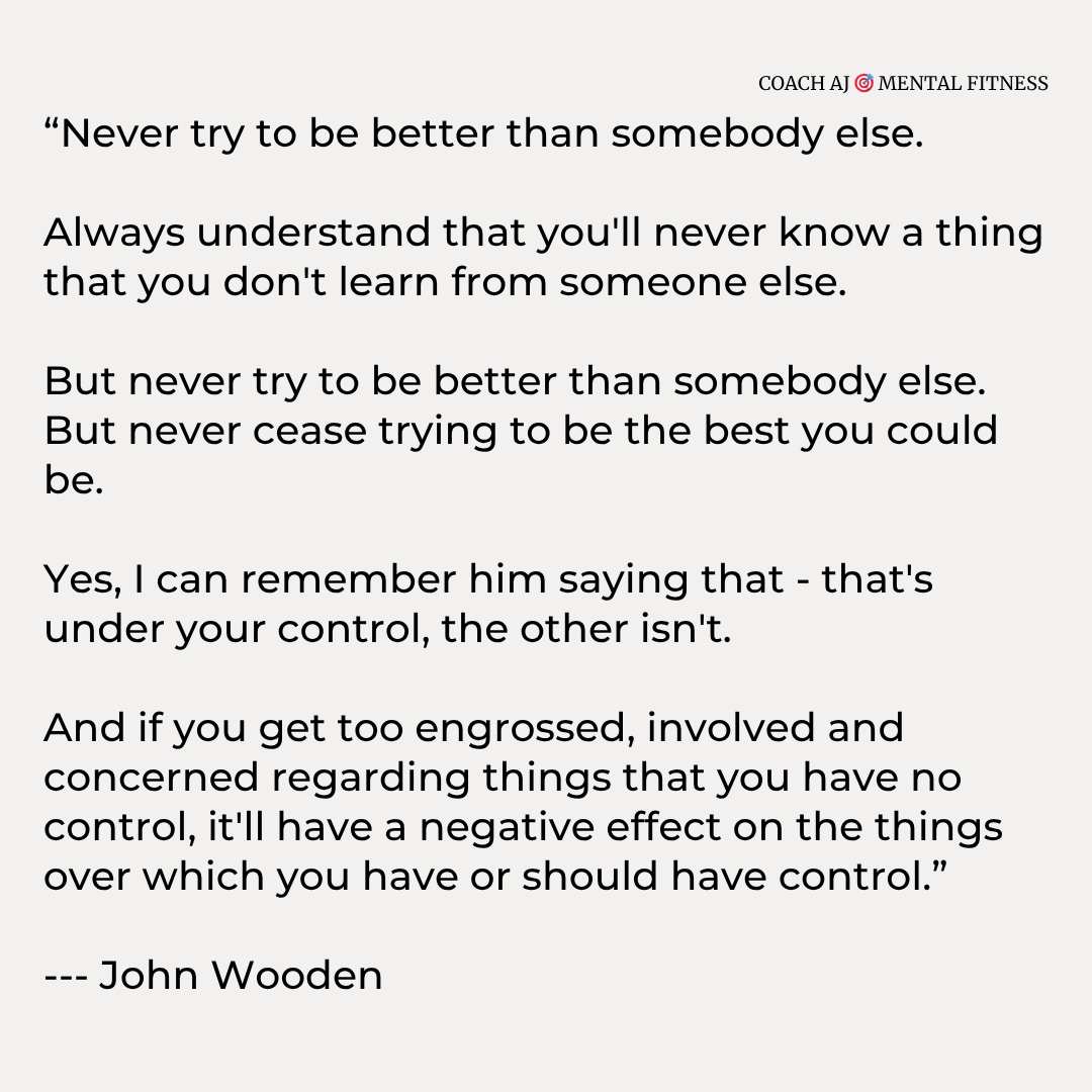 John Wooden was asked: "What's one of the most important things your father taught you?"

His answer was a life lesson in humility, focus, and self-control.

Something every person needs to hear.