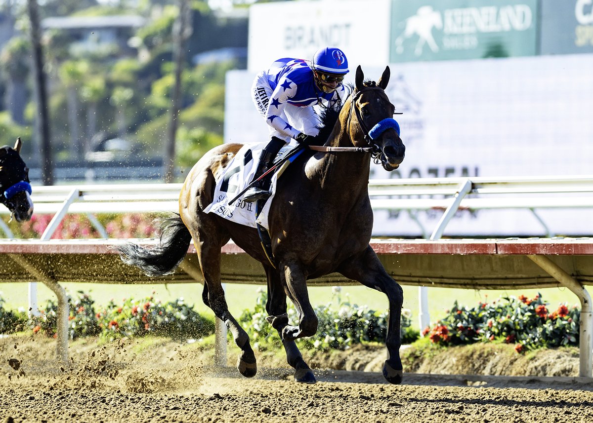 Brisnet's tweet image. Nysos gets split, gallops in San Diego; Lovesick Blues upsets Bing Crosby. 🏆
@GallantFox1930 has recaps.
📝 spr.ly/6014fOtPe