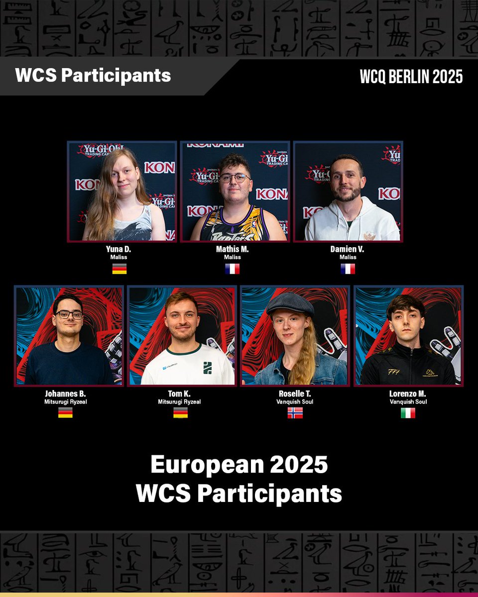 What an amazing weekend! 🎉
Thank you to all the Duelists for their participation in the Yu-Gi-Oh! European World Championship Qualifier in Berlin 2025!  
Hope to see you all next time! ✌️❤️

We have our European 2025 World Championship participants! 🏆🎖

Good luck in Paris!
