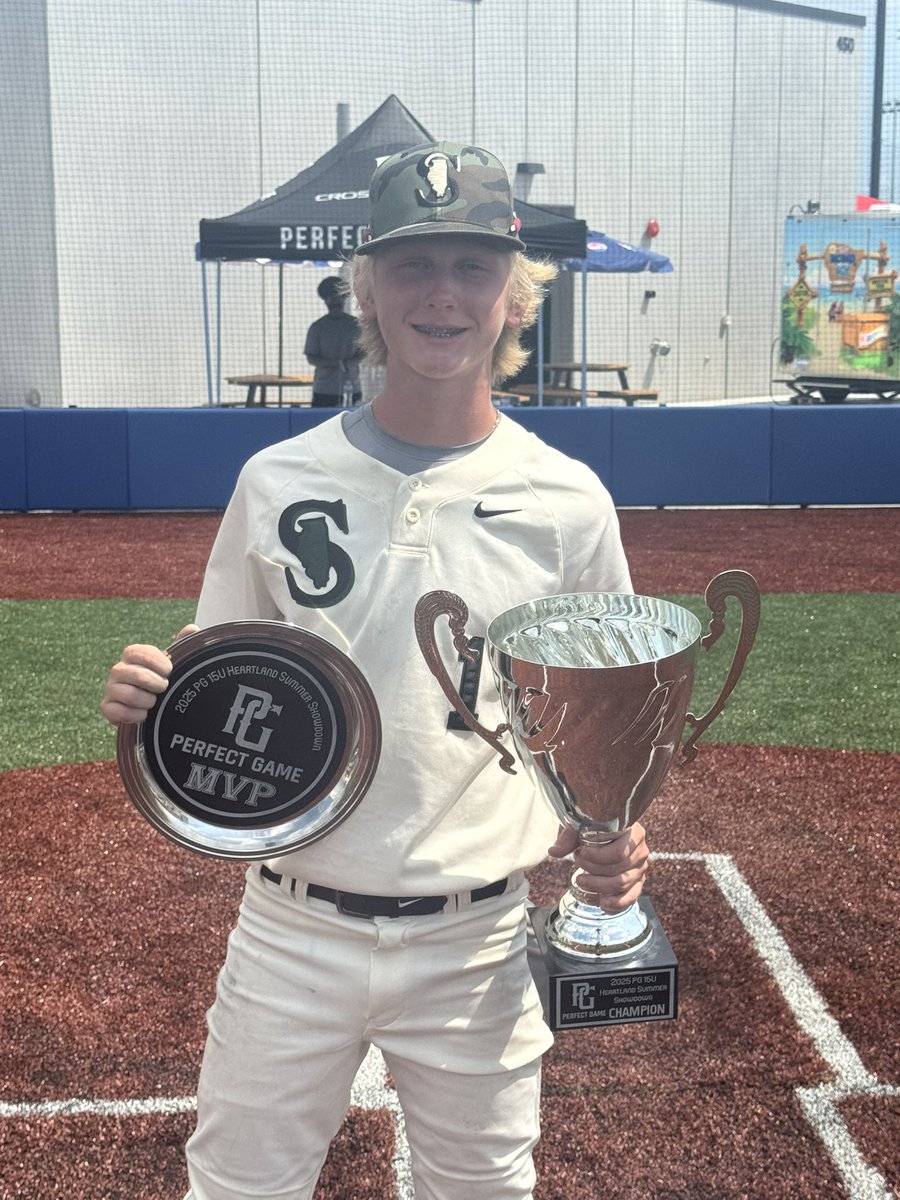 Congrats <a href="/Colin_Gary22/">Colin</a> for a great <a href="/PG_Tourney/">Perfect Game Tournaments</a> event to end the summer with a championship and MVP!

.562 Avg (9 for 16)
3 IP, 0 ER