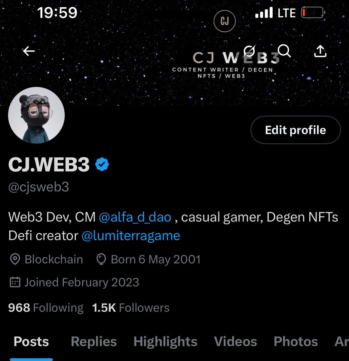 cjsweb3's tweet image. Joined @LumiterraGame 12 days ago. And the support I have been receiving has been massive.
Joined at 1.08k followers and now at 1.5k followers.
Thanks a lot guys. I’m loving it here.
gLumi 🟨🟨