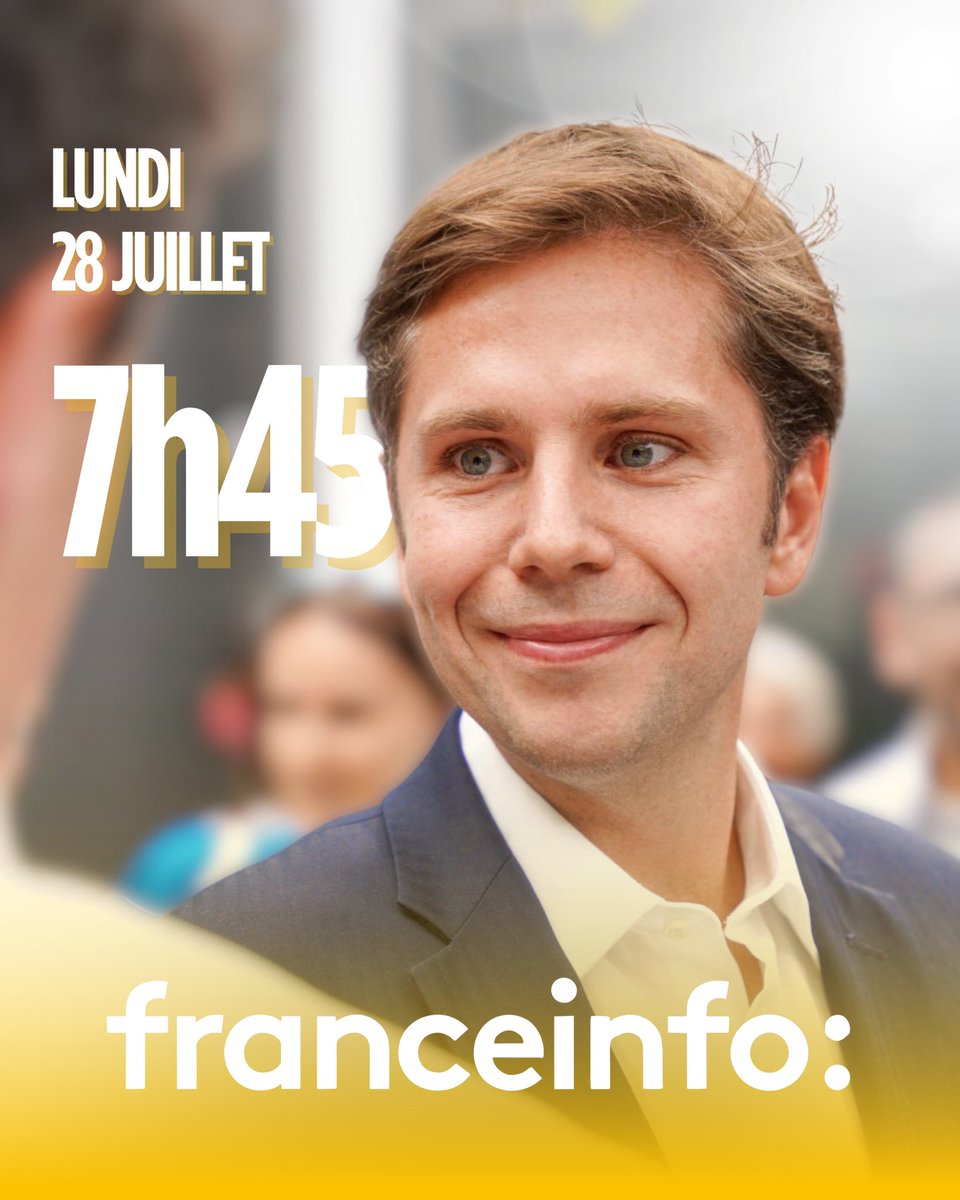 PA_Anglade's tweet image. 📺 Retrouvons-nous demain matin sur @franceinfo où je serai l’invité politique d’@AlexPeyrout.
En direct dès 7h45 !