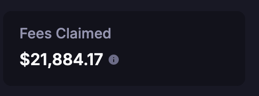 DSentralized's tweet image. ~24 hrs LP fees claimed in a new pool using @MeteoraAG
New personal record