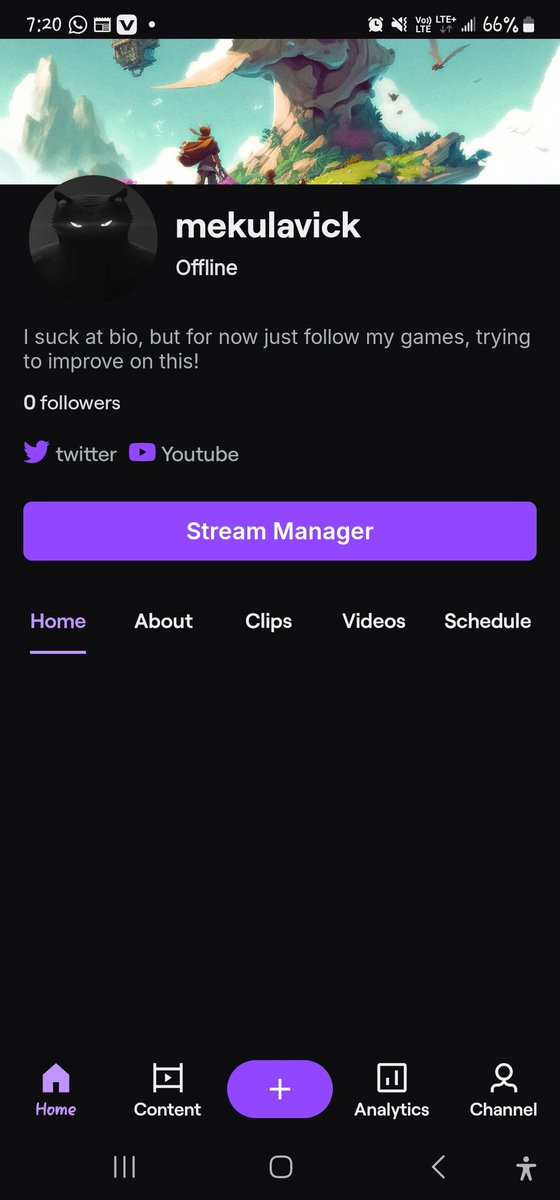 Mekulavick's tweet image. I just got my twitch ready! I think I'd be streaming on switch for now.
Do try to follow and I'd follow back. Also I'd be streaming gamesnight on twitch and most likely every other game I play
Twitch: twitch.com/mekulavick