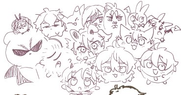 tpp_888's tweet image. 絵チャで描いた球達です！楽しかった！✨