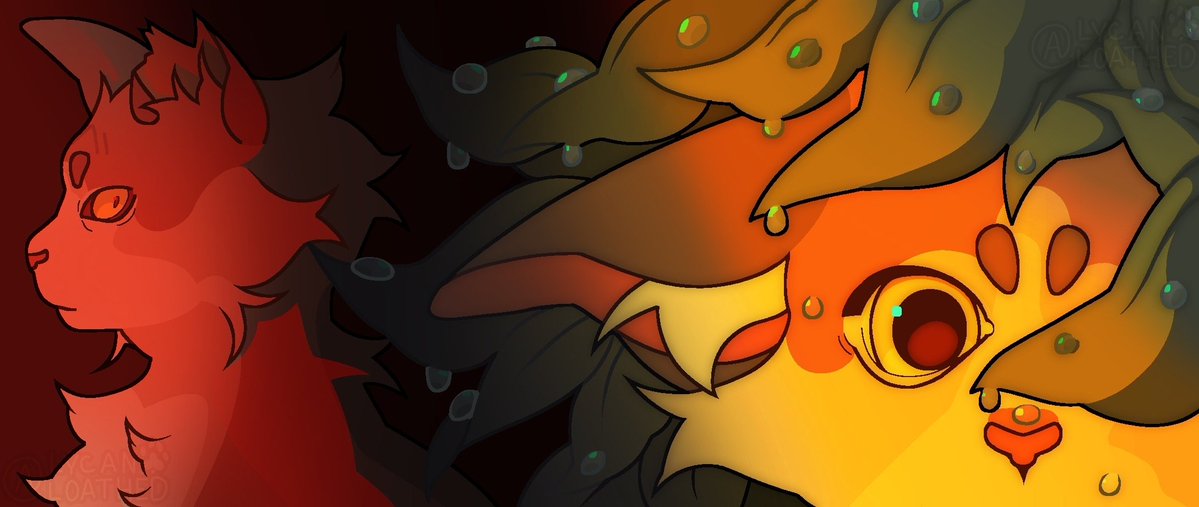 LYCANLOATHED's tweet image. first big oleander piece vs the most recent !
lore in the replies >:3