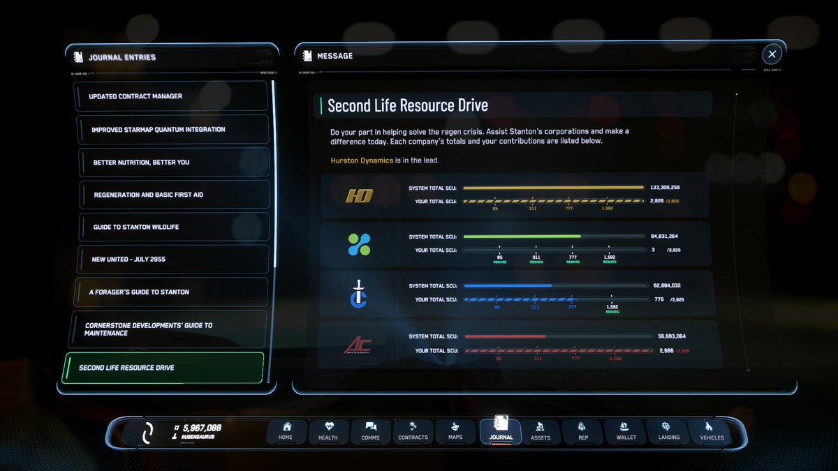TheRubenSaurus's tweet image. As usual I couldn't resist, found a nice and quiet server and did three hauling missions.
Slow but steady wins the race!
#StarCitizen