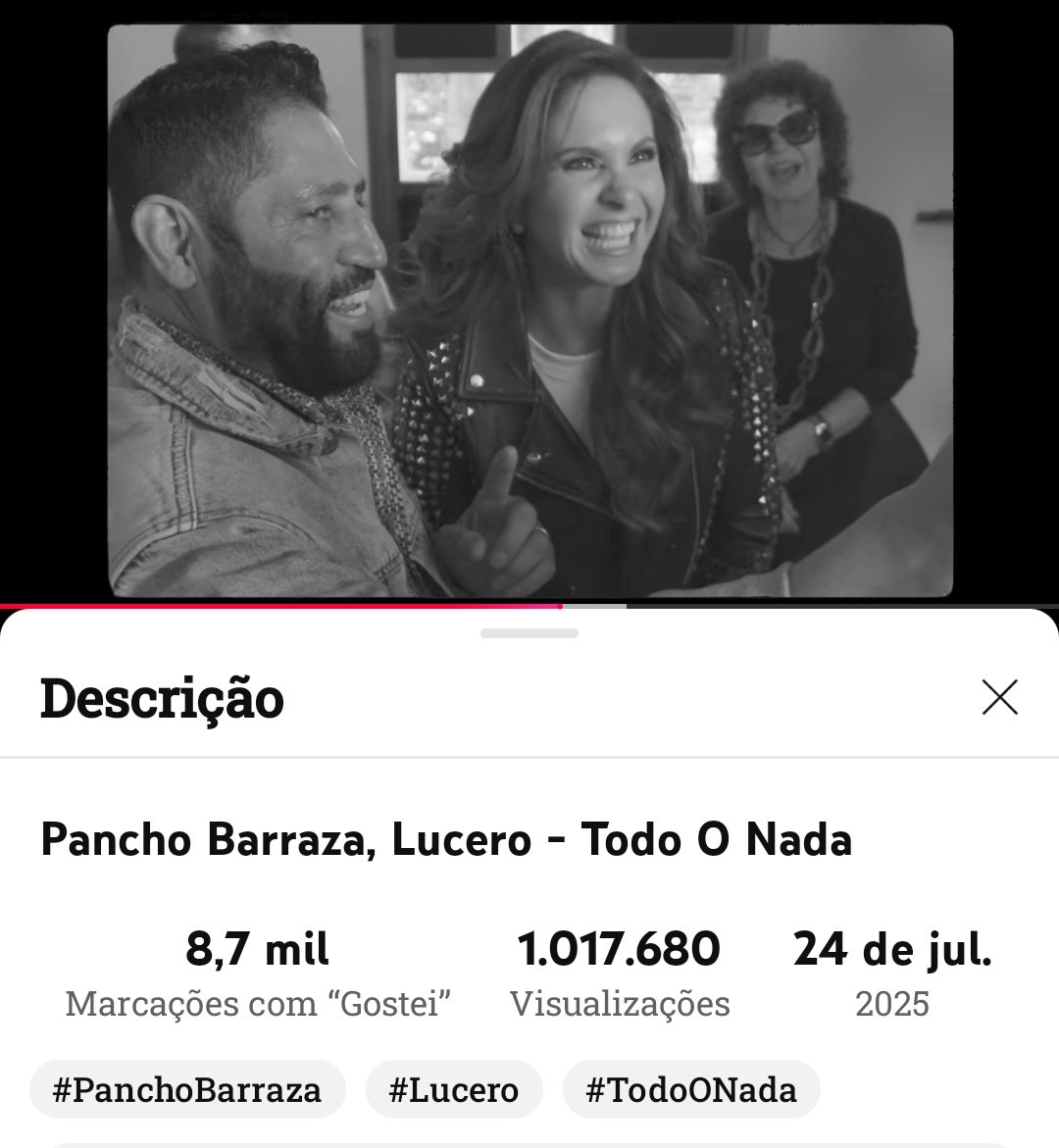 carolineazered's tweet image. ¡NO ME LO CREO! 😱

 ¡#TodoONada con @panchobarraza20 y @LuceroMexico llegó al MILLÓN en YouTube! ¡Estoy gritando! Es que es demasiado buena. ¡Si no la has oído, ¿qué esperas?!
