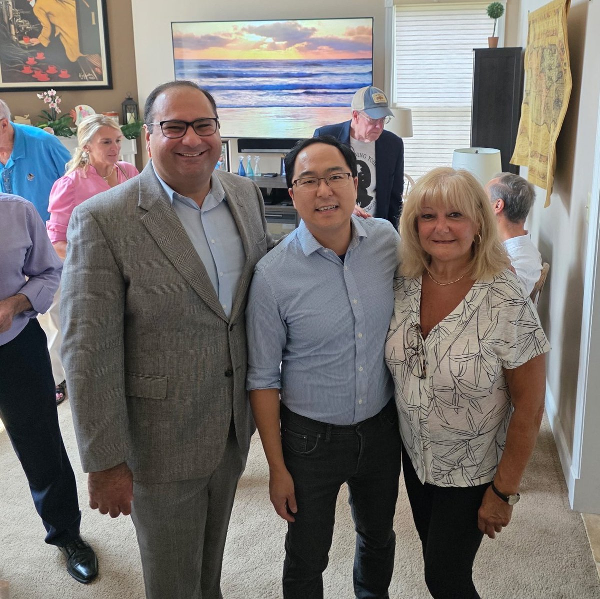 Always great seeing <a href="/AndyKimNJ/">Andy Kim</a> in Atlantic County. Thanks to <a href="/WaleadNJ/">Walead Abdrabouh</a> for hosting a reception to benefit <a href="/AtlanticDems/">Atlantic County Democrats</a>.